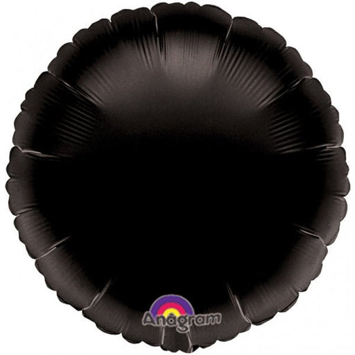 Black Round Mylar Balloon, 18'' | 1 ct - Zurchers