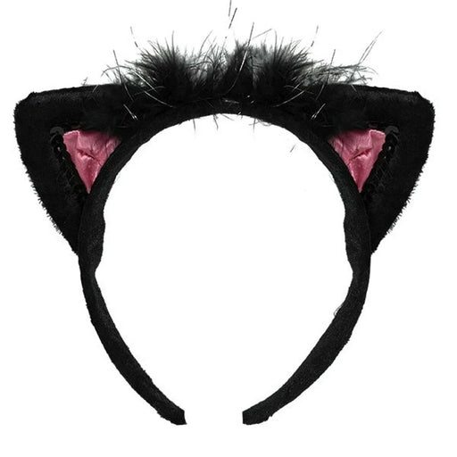 Black/Pink Cat Ears Headband | 1ct - Zurchers