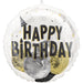 Black, Silver, & Gold Birthday Party Insiders Mylar Balloon, 20" | 1 ct - Zurchers
