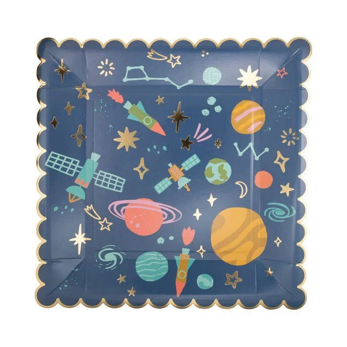 Blast Off Planet Paper Plate 10" | 8 ct - Zurchers