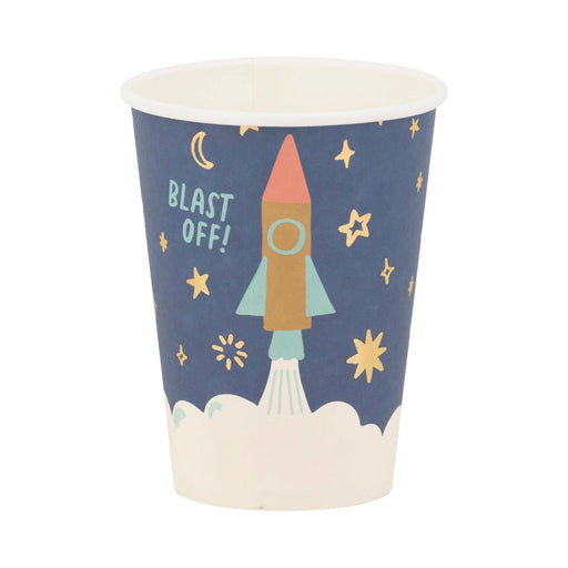 Blast Off, Space Paper Party Cups 12oz. | 8 ct - Zurchers
