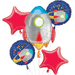 "Blast Off" Space Party Balloon Bouquet | 5 pcs - Zurchers