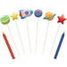 "Blast Off" Space Party Birthday Candles | 8ct - Zurchers