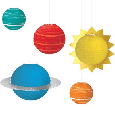 "Blast Off" Space Party Space Lanterns | 5ct - Zurchers