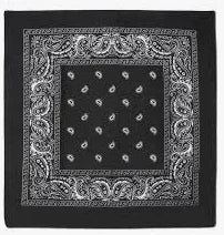 Black Bandana, 20'' x 20'' | 1 ct - Zurchers
