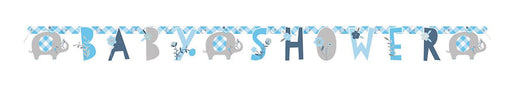 Blue Floral Elephant Jointed Banner 6ft | 1ct