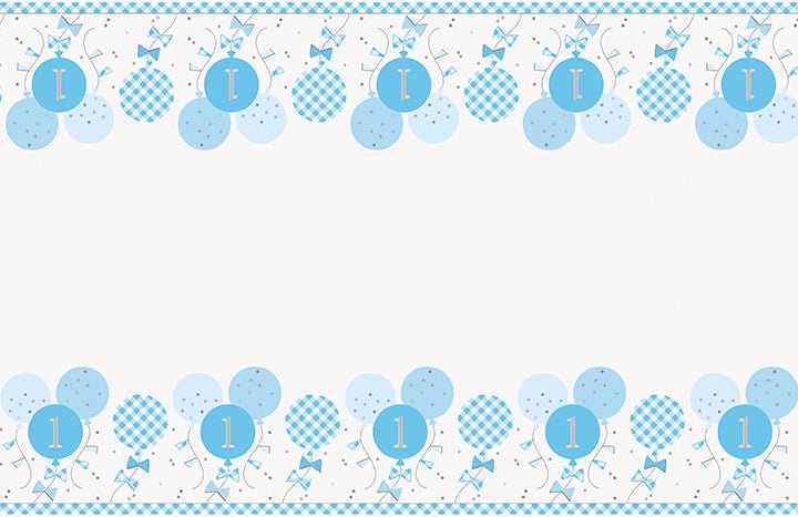 1ct Tablecover Plastic Blue Gingham - Party Supplies