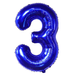 Blue Jumbo Number Balloons 34" | 1 ct - Zurchers