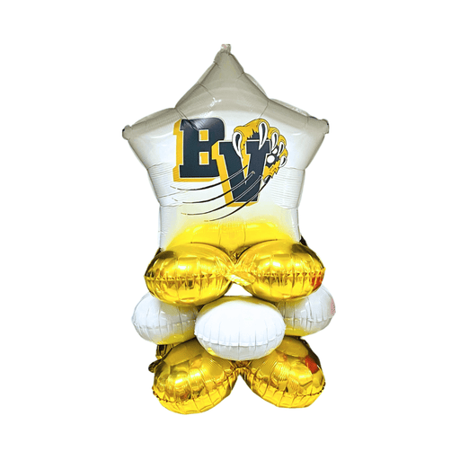 Blue Valley High School Air-filled Balloon Quad 17" | 1ct