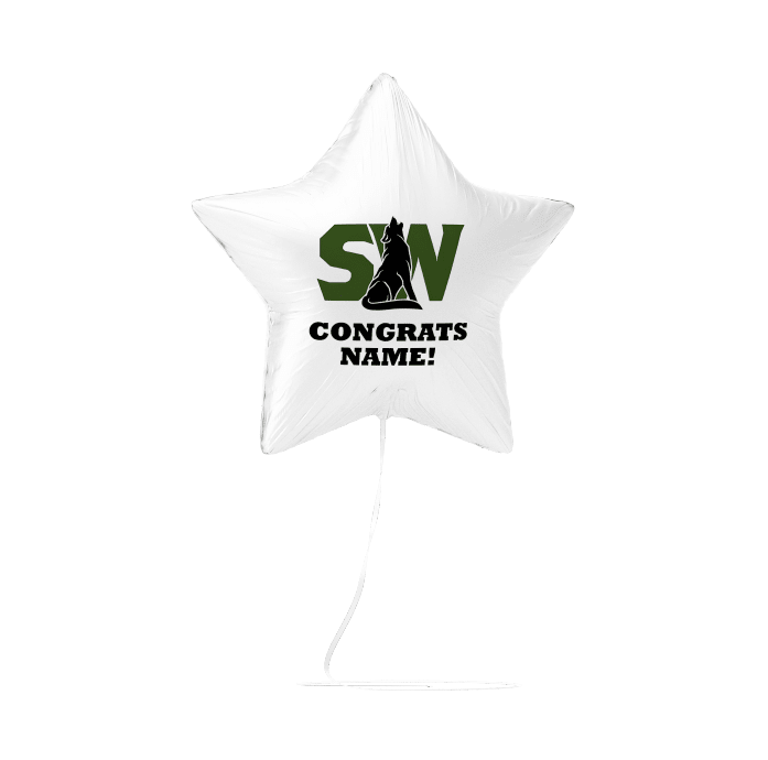 Blue Valley SW High School Custom Congrats Balloon 17" | 1ct (4ct Min) - Zurchers