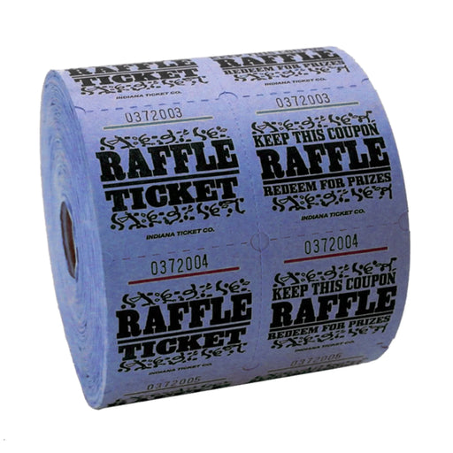 Double Raffle Tickets, Blue | 1000 ct - Zurchers