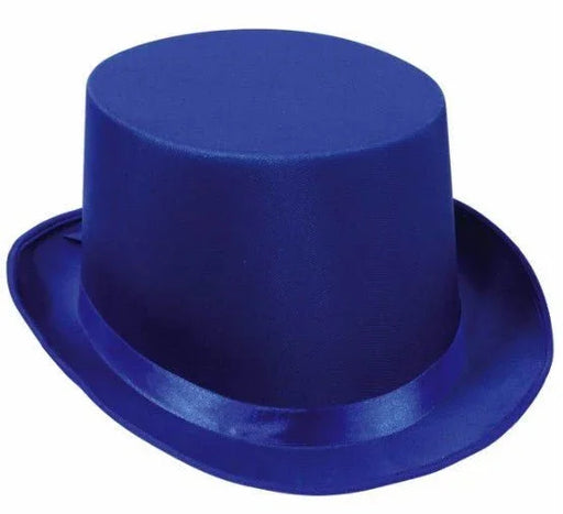 Blue Satin Sleek Top Hat | 1ct - Zurchers