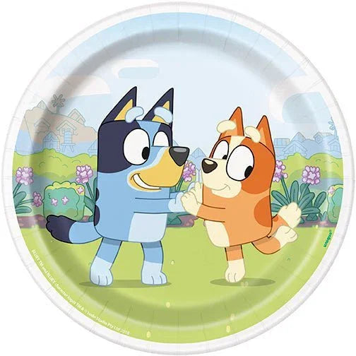 Bluey Round Paper Plates 7" | 8 ct - Zurchers