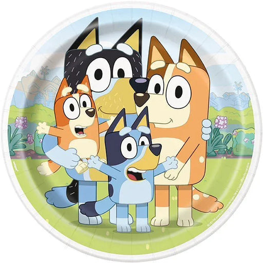 Bluey Round Paper Plates 9" | 8 ct - Zurchers