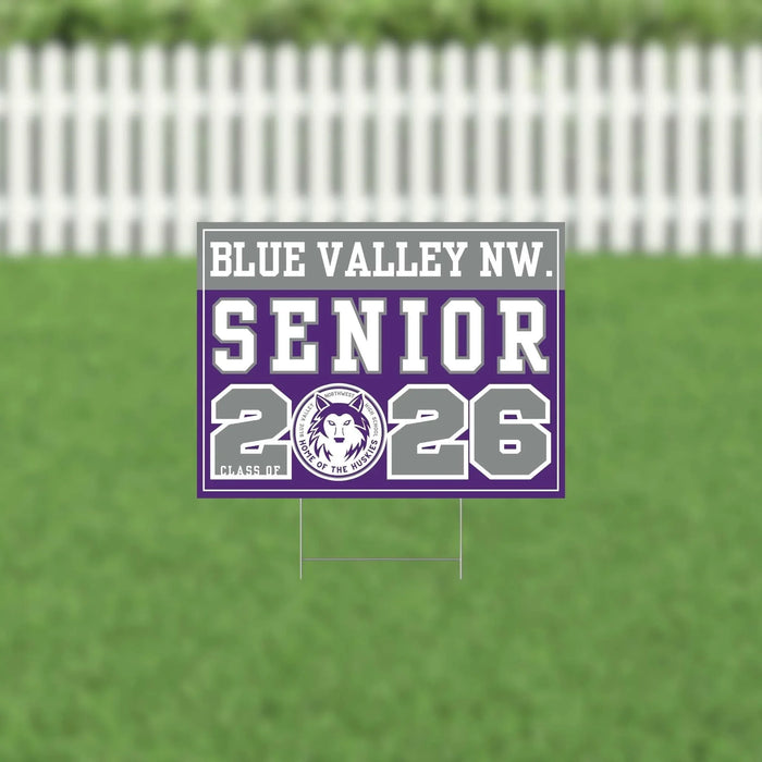Blu Vlly NW KS 2026 Senior Yard Sign | 1ct - Zurchers