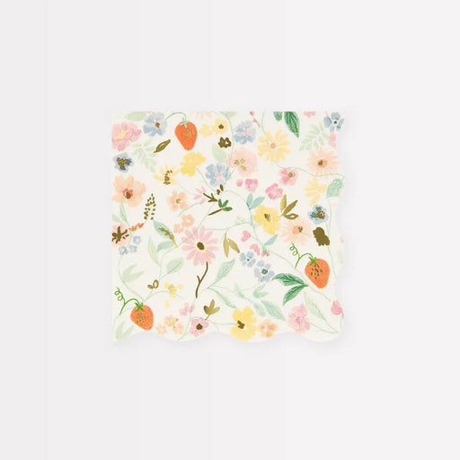 Elegant Floral Small Napkins | 16ct - Zurchers