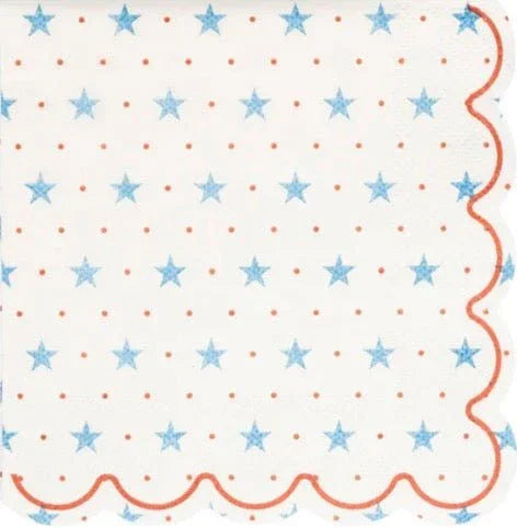 Hamptons Petite Stars Cocktail Paper Napkin - Zurchers