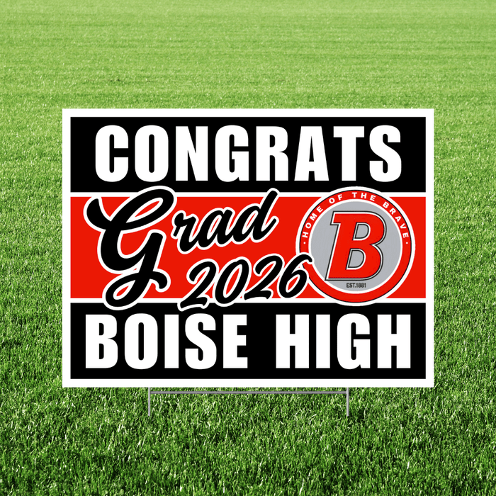 Boise High School Grad Yard Sign 24" x 18" | 1 ct - Zurchers