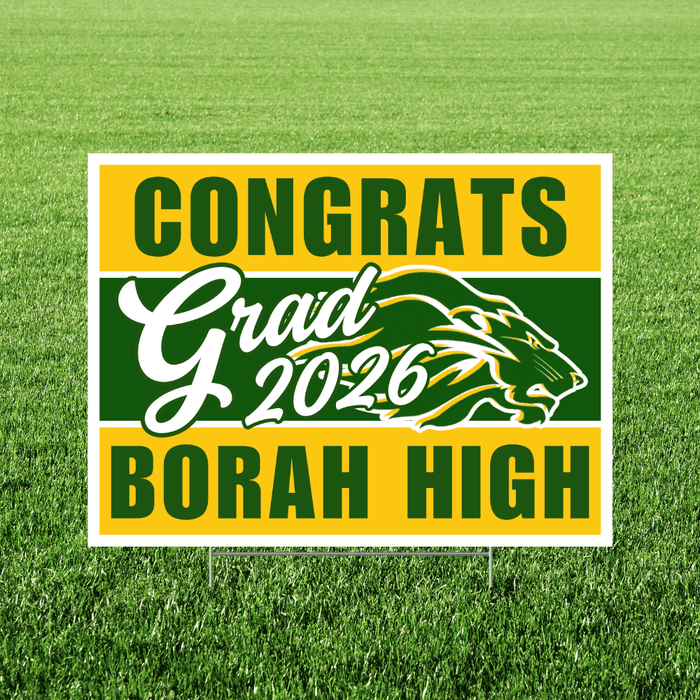 Borah High School Grad Yard Sign 24" x 18" | 1 ct - Zurchers