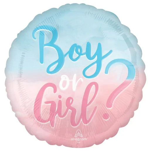 Boy or Girl Gender Reveal Foil Mylar Balloon 18" | 1ct - Zurchers