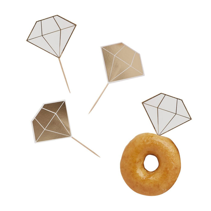 Bride To Be Diamond Food Picks | 12ct - Zurchers