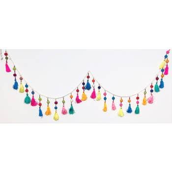 Bright Multi Colored Tassel Garland | 1ct - Zurchers