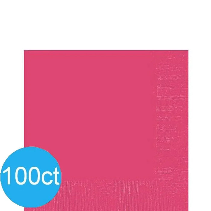 Bright Pink Lunch Napkins | 100ct - Zurchers