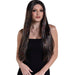 Brunette & Iridescent Tinsel Long Straight Wig, 30in | 1 ct - Zurchers