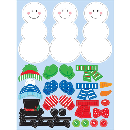 Build a Snowman Stickers 4 pk | 1 ct - Zurchers