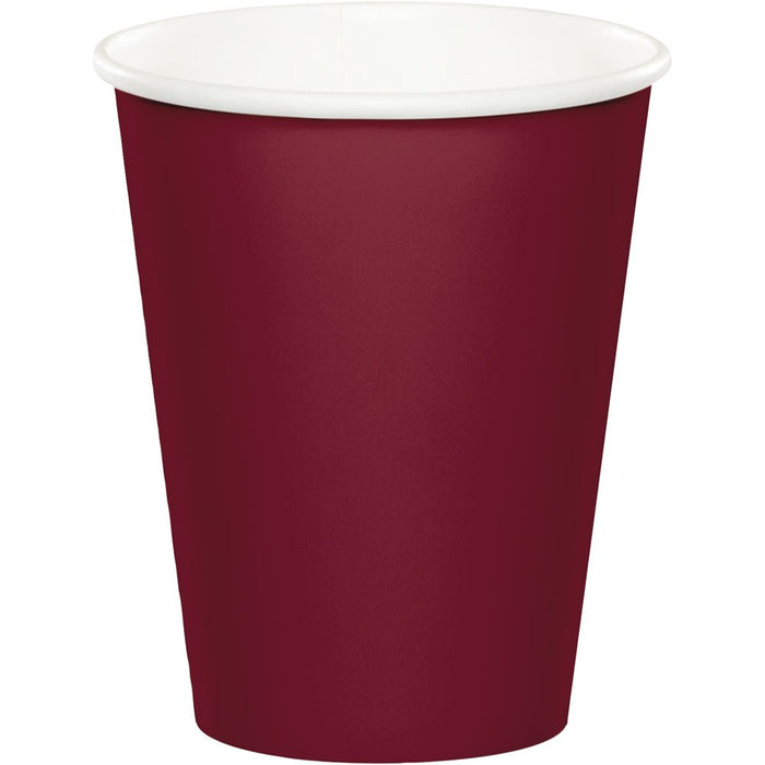 9oz Cup Burgundy - Party Supplies