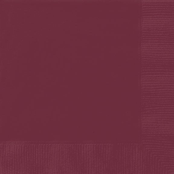 40ct Dinner Napkins Burgundy - Party Supplies