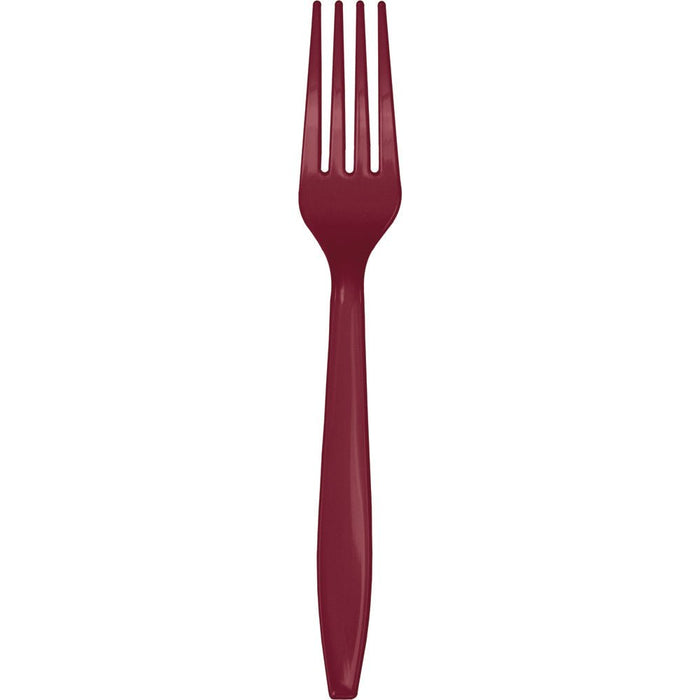 Fork Burgundy - Party Supplies