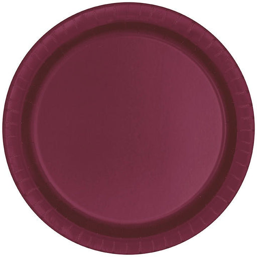 Burgundy Paper Plate 10in | 50ct