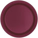 50ct 7in Paper Plate Burgundy - Party Supplies