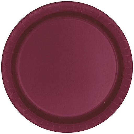 Burgundy Paper Plate 9in | 50ct