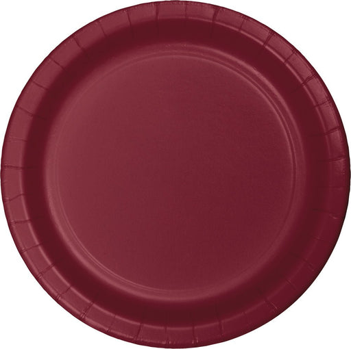Burgundy Paper Plates 10" | 24ct