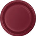 9in Paper Plate Burgundy - Party Supplies