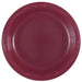 50ct 7in Plastic Plate Burgundy - Party Supplies
