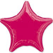 Burgundy Star Mylar Balloon, 18'' | 1 ct - Zurchers
