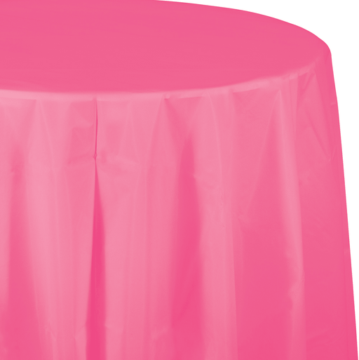 Candy Pink Round Tablecover 82" | 1ct
