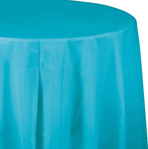 Burmuda Blue Round Tablecover 82" | 1ct