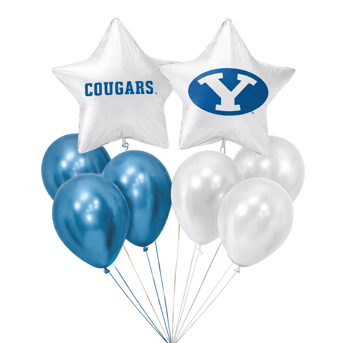 BYU Cougars Word Logo Balloon Bouquet | 8 pcs - Zurchers