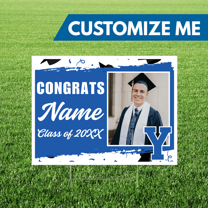 BYU Custom Grad Image & Name Yard Sign 24"x18" | 1ct - Zurchers