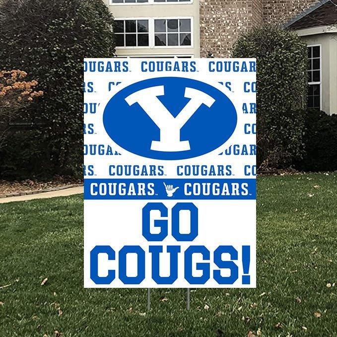BYU Go Cougs! Yard Sign 18" x 24" | 1 ct - Zurchers