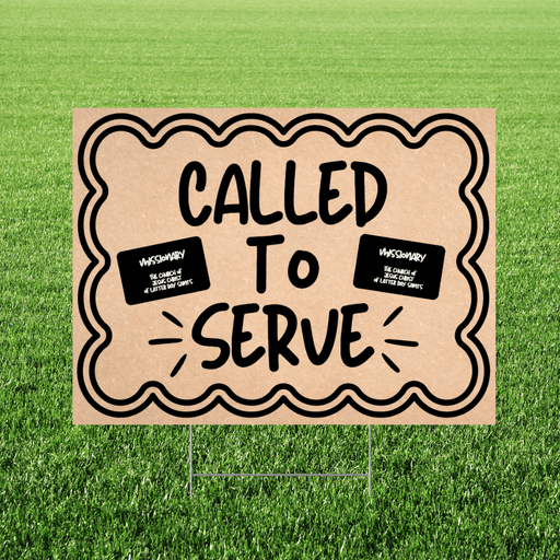 Called to Serve Handpainted Yard Sign 24x18" | 1ct