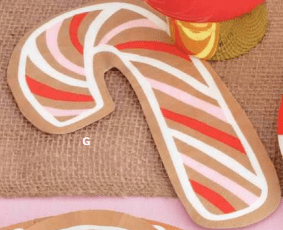 Candy Cane Shaped Guest napkins | 1ct - Zurchers