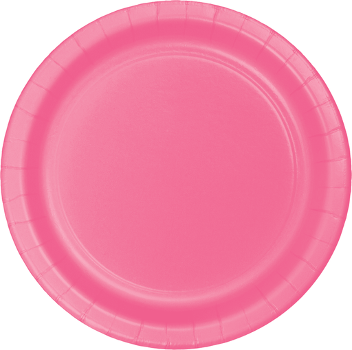 Candy Pink Paper Plates 10" | 24ct