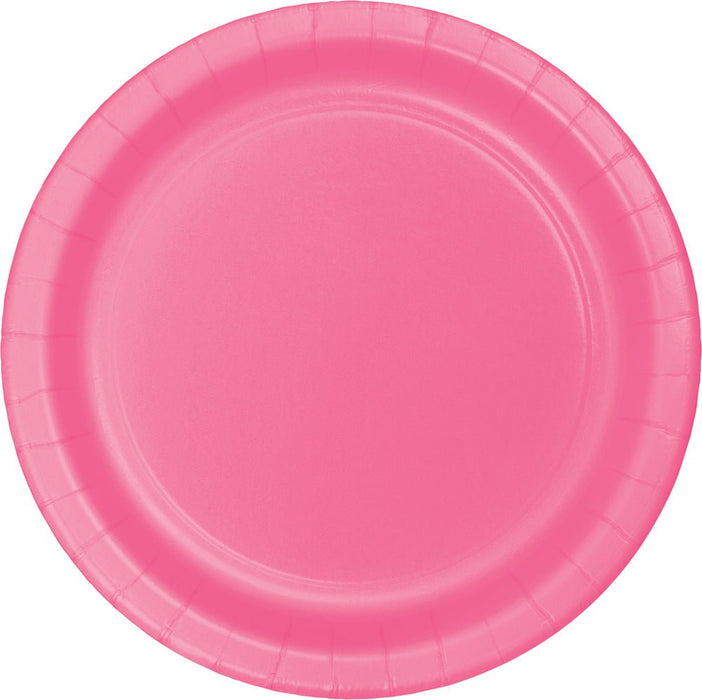 9in Paper Plate Candy Pink - Party Supplies