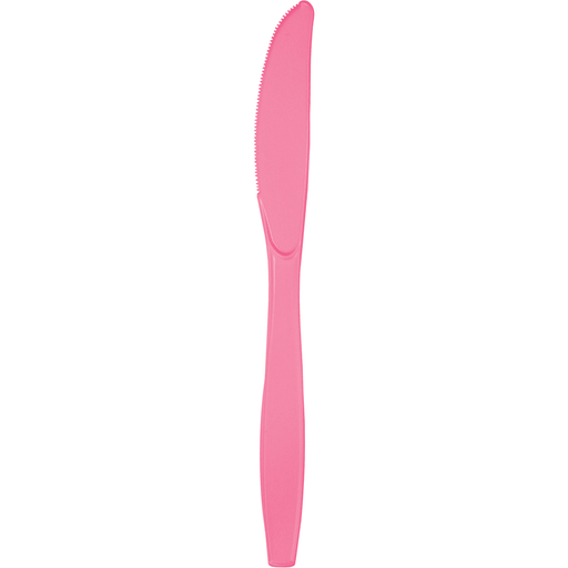 Candy Pink Premium Plastic Knives | 24ct