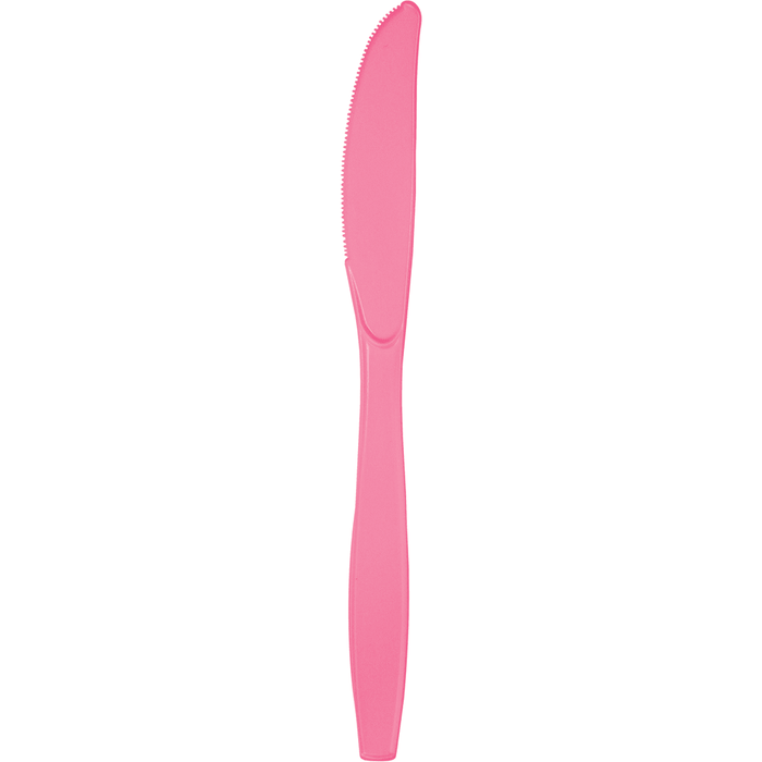 Candy Pink Premium Plastic Knives 24 | ct - Zurchers